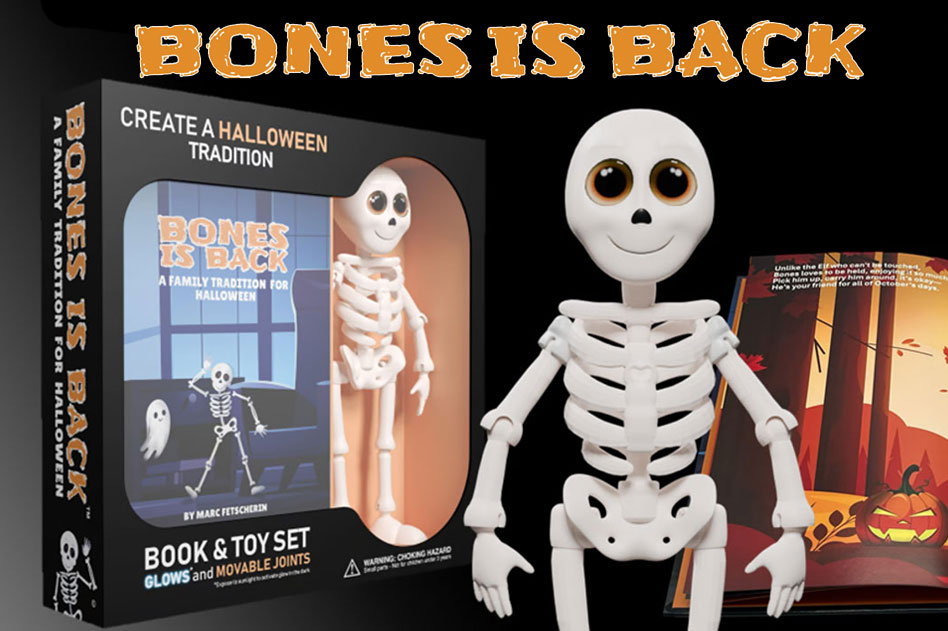 Bones Is Back: Halloween Book & Toy Set