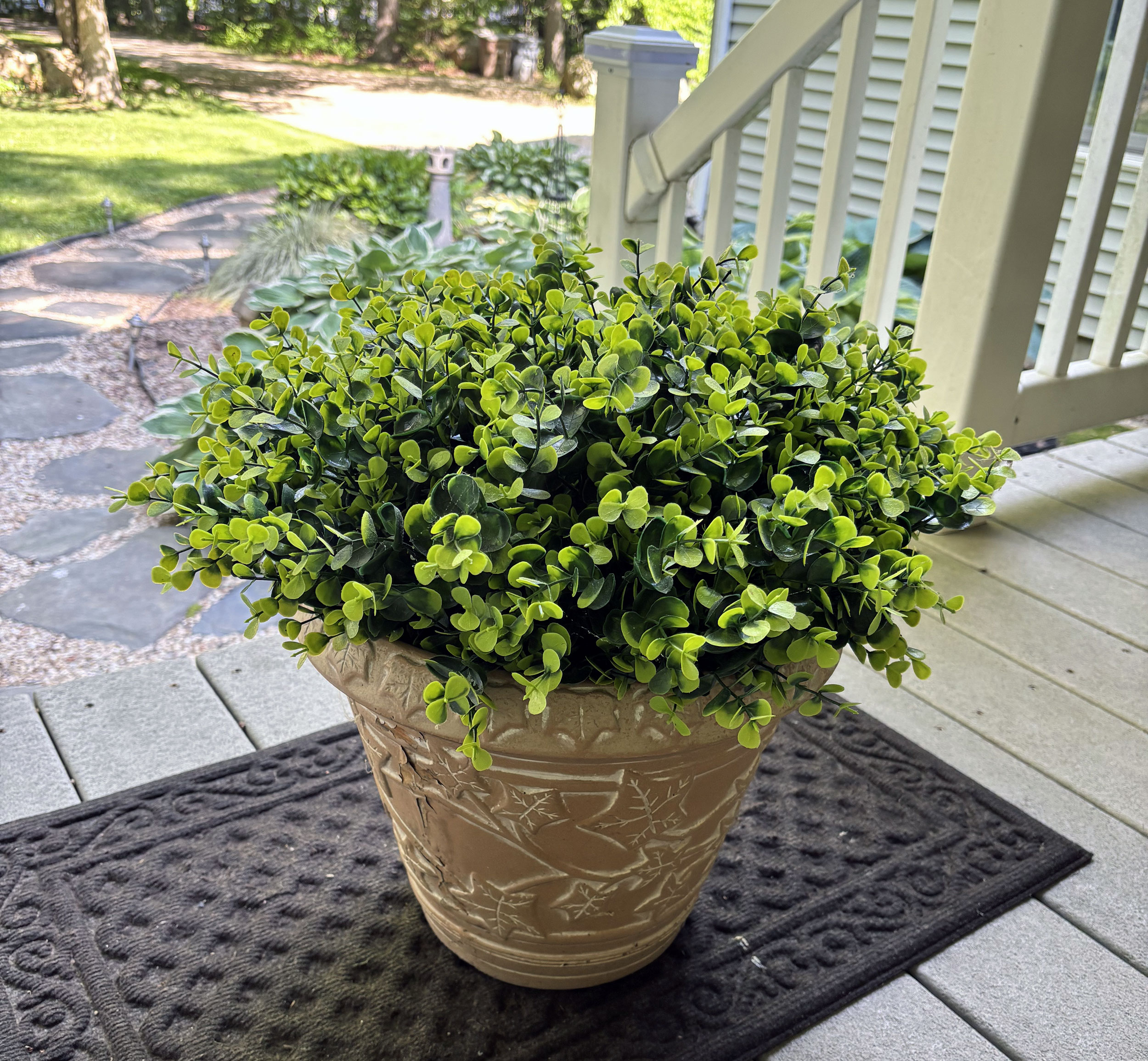 faux artificial boxwood plants for outdoor planters